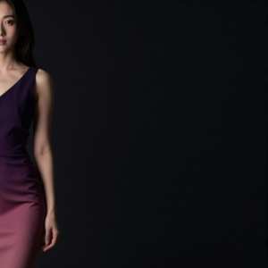 求人バナー素材: 紫からピンク