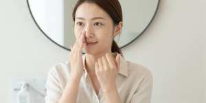 朝のルーティンで日焼け止め塗布