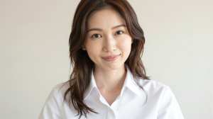 自宅でウェブ会議に参加する女性