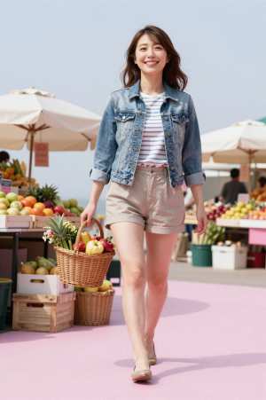 異国情緒溢れる市場散策ライフスタイル素材