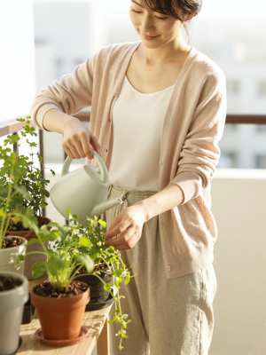 ベランダガーデンで癒されるライフスタイル素材