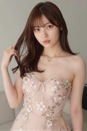 ドレス姿の美しい女性