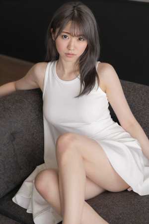 白ドレス姿のエレガントな女性