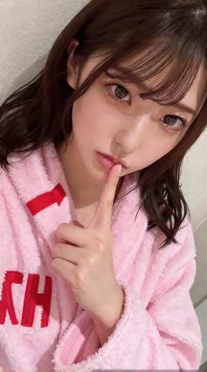 赤バスローブの美しいポートレート素材