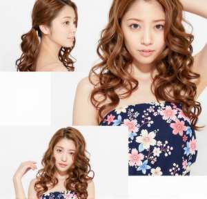 美容師の髪型を再現した美女のポートレート