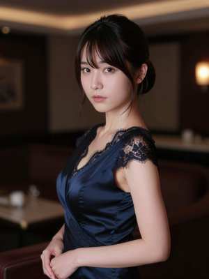 居心地の良い雰囲気の薄暗い部屋で撮影された、ポートレート カメラのアングルから見た若...。