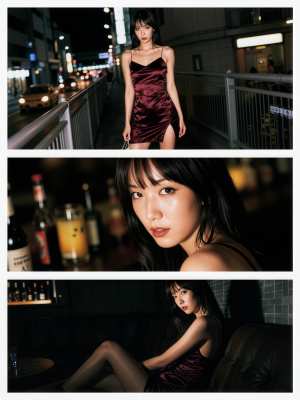 3 枚の写真のコラージュから作られたフォトリアリスティックなショット。