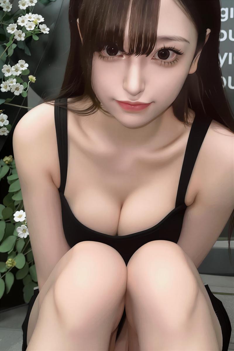 黒ドレスの美しいポートレート素材