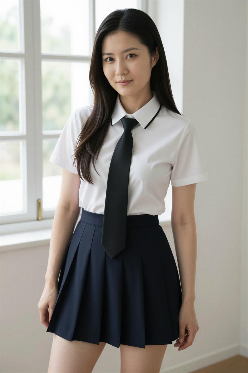 白シャツの美しいポートレート素材