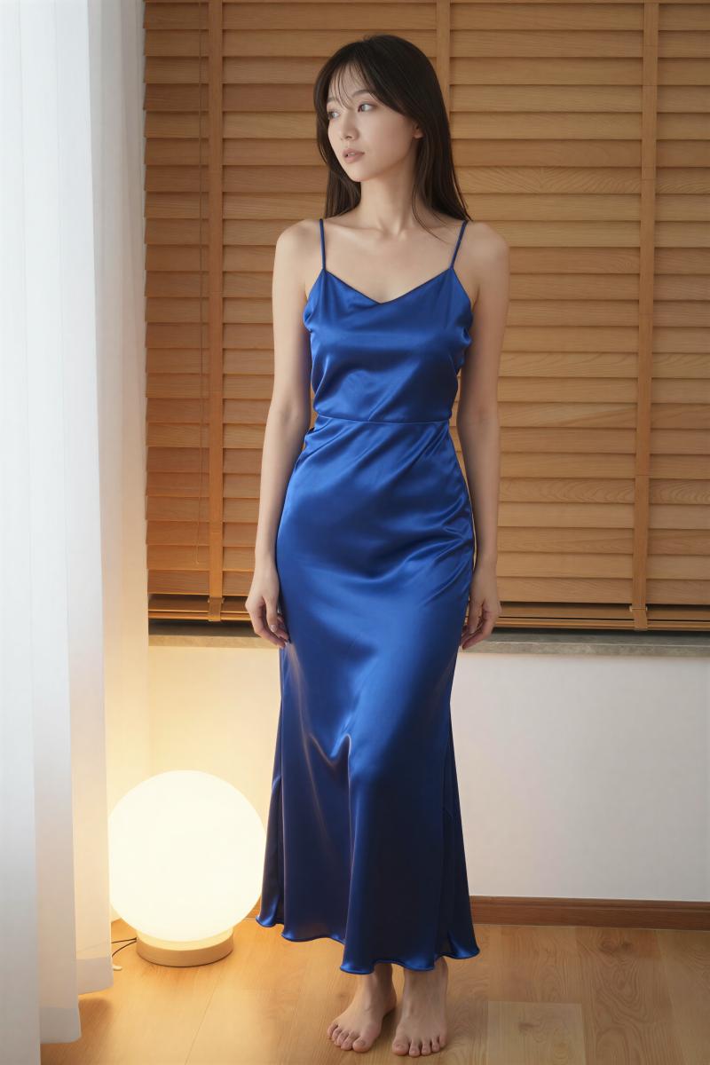 部屋で撮影された女性のポートレート