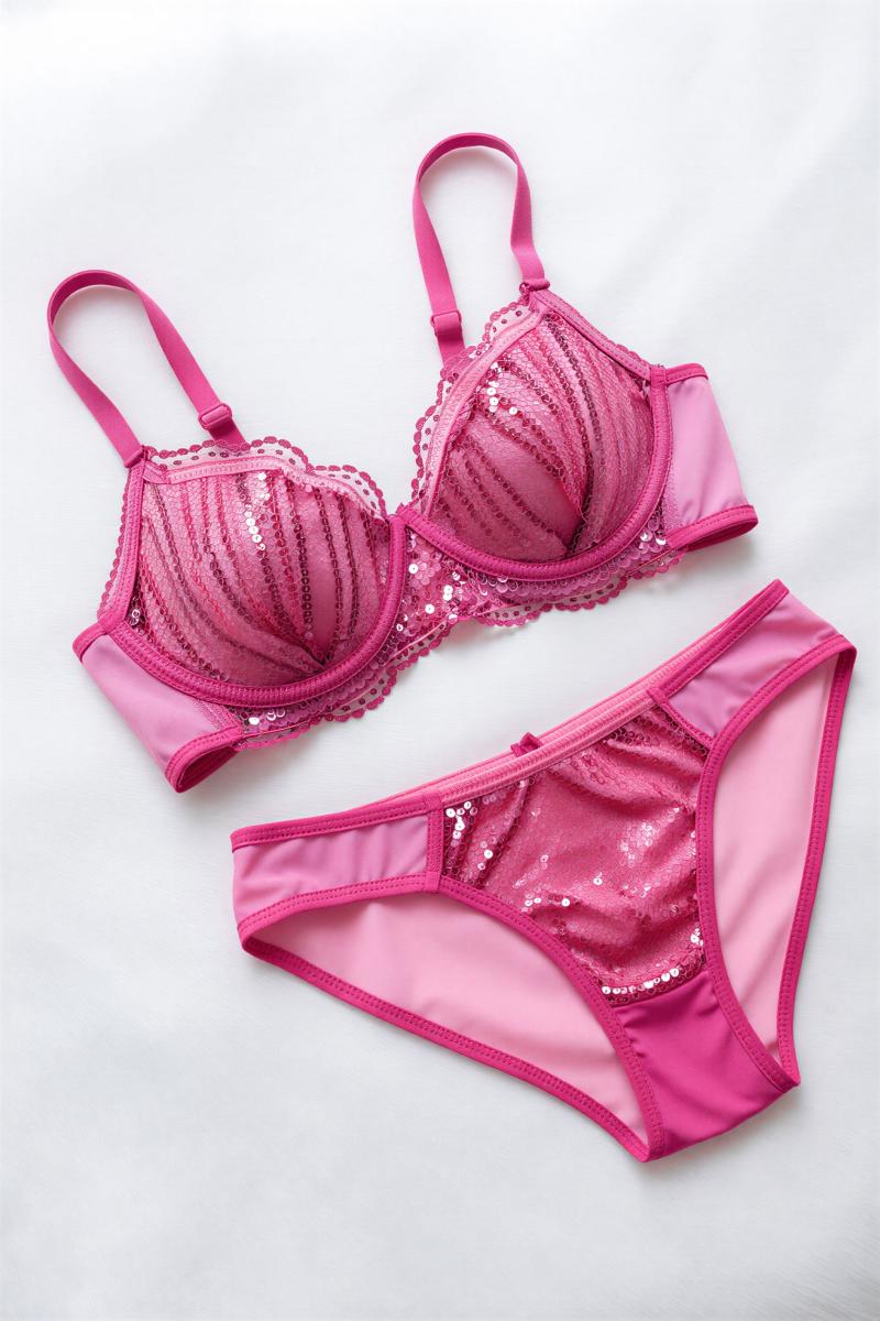 白ランジェリー姿の魅力的な女性