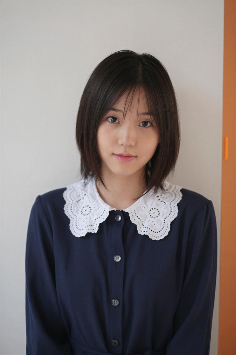 レース姿の美しい女性