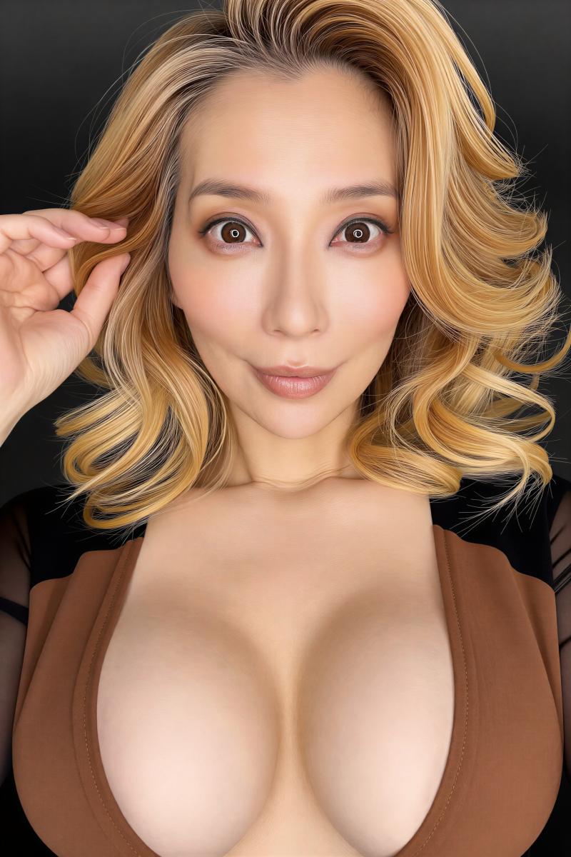 熟女・爆乳魅力的な人物ポートレート