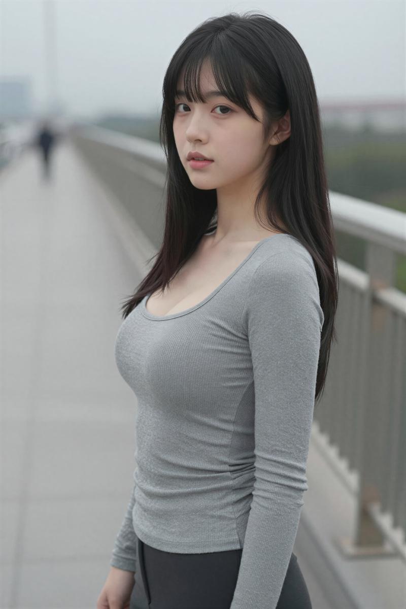 巨乳女性モデルのフリー素材