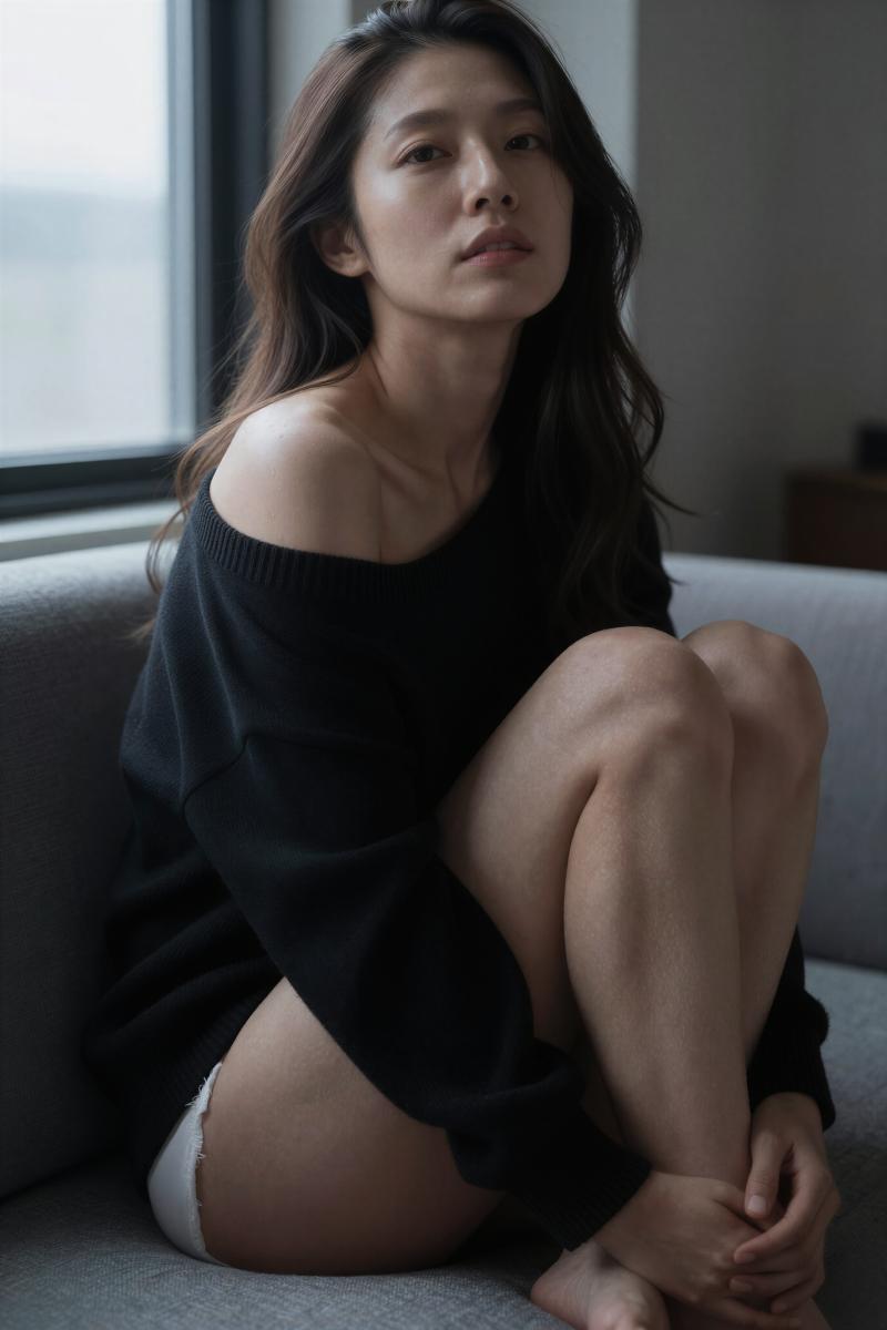 下着姿の美しい女性