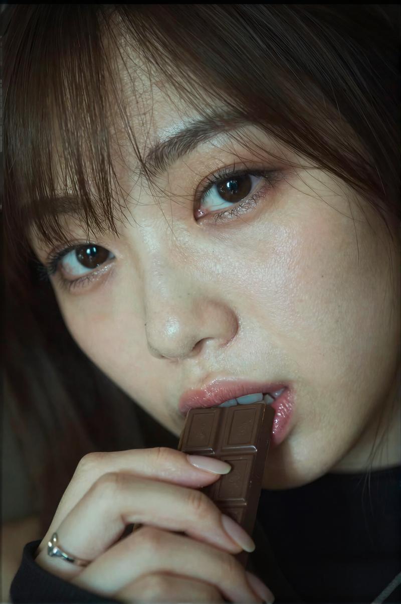 バーで撮影された女性のポートレート