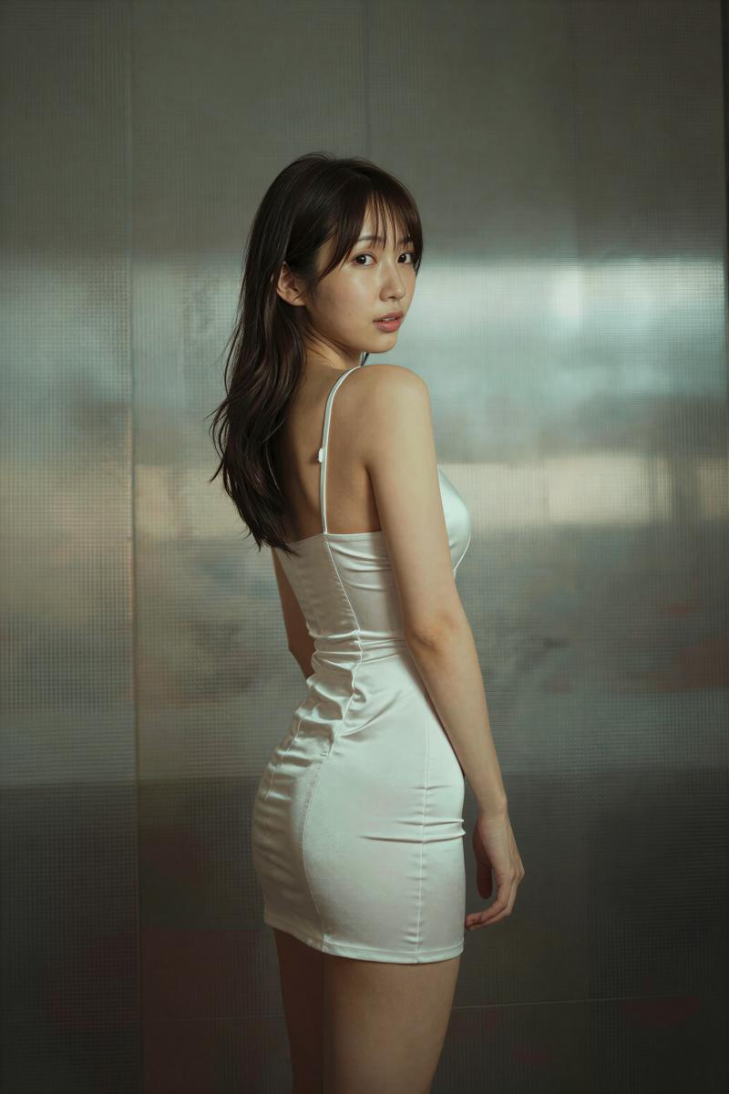 黒ドレス姿の魅力的な女性