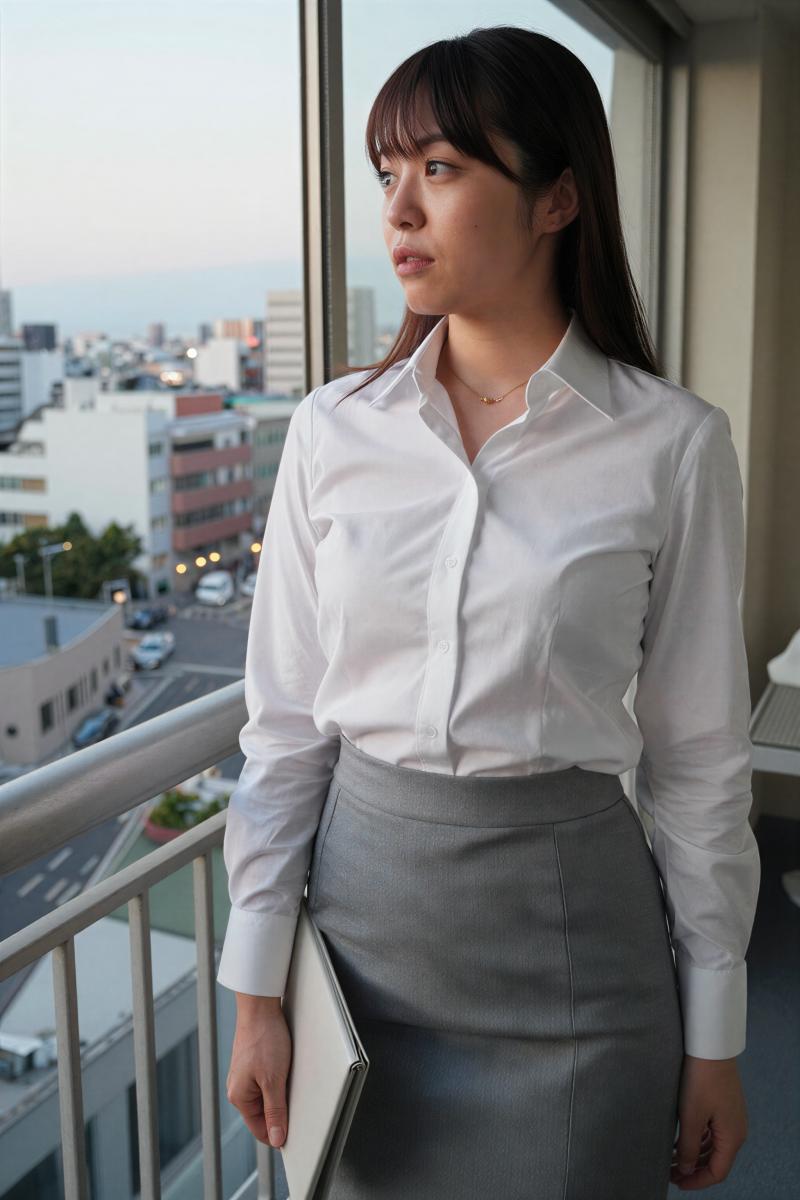 黒のシャツを着た女性のポートレート