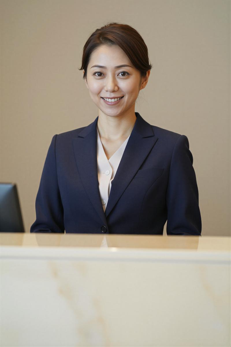 爆乳ブレザー姿のプロフェッショナル女性