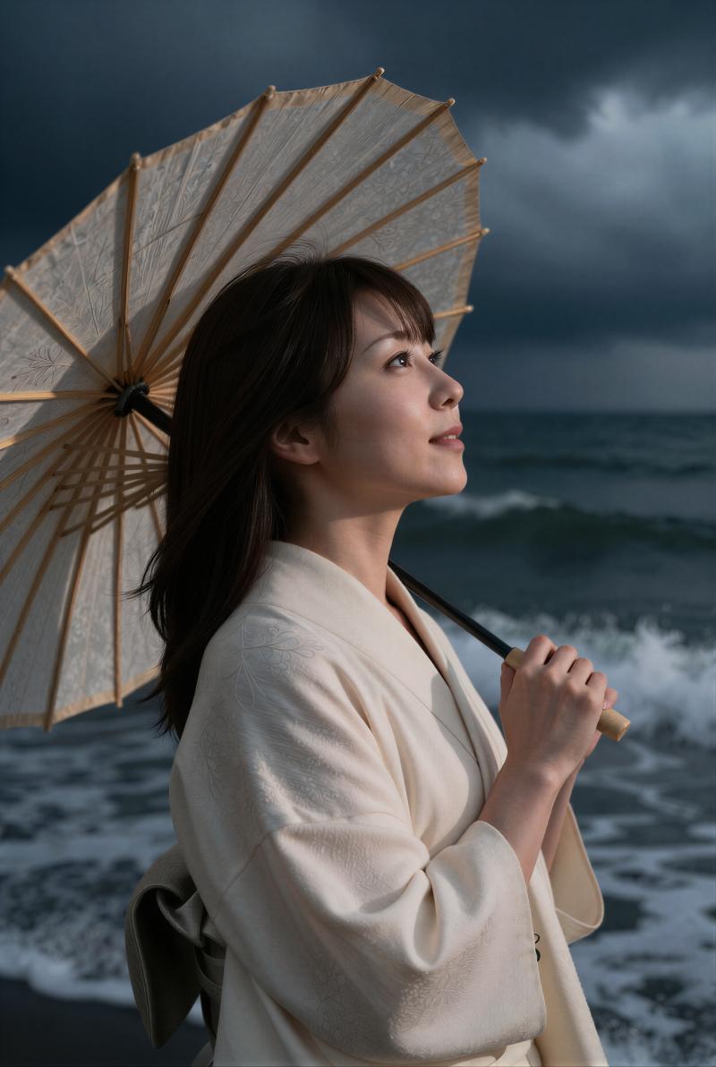 熟女着物姿の美しい女性