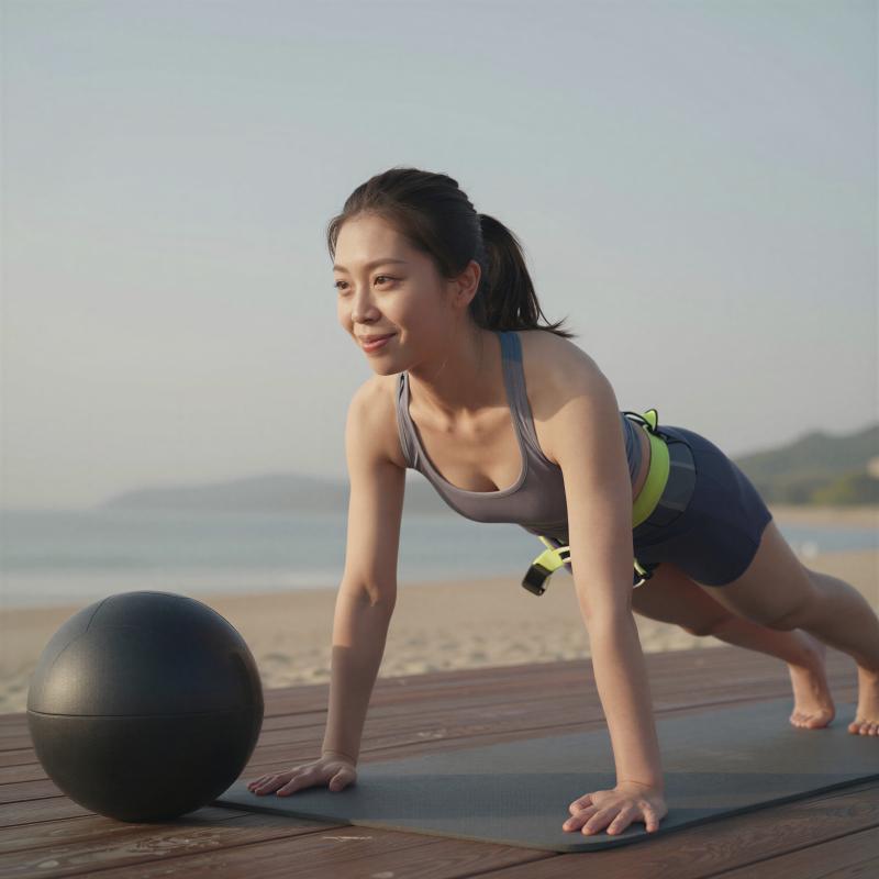 タンクトップ姿の美しい女性