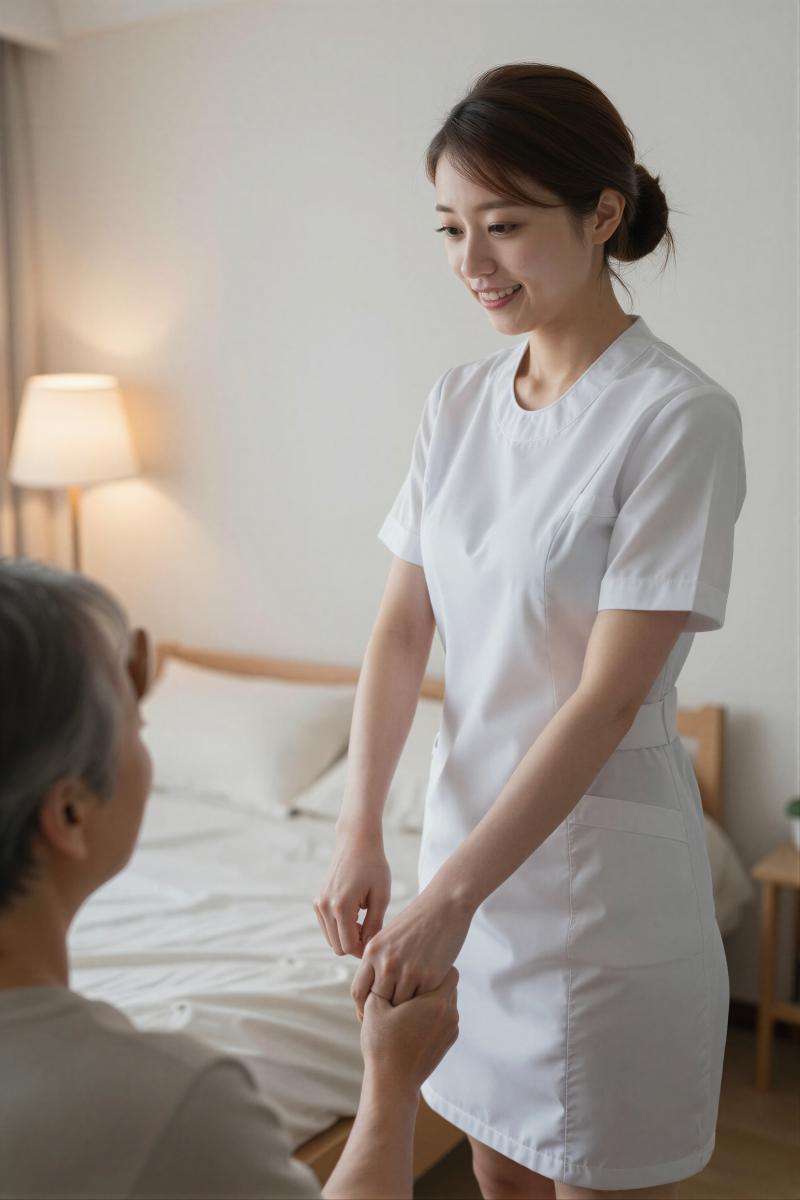 訪問看護で高齢者の移動を補助