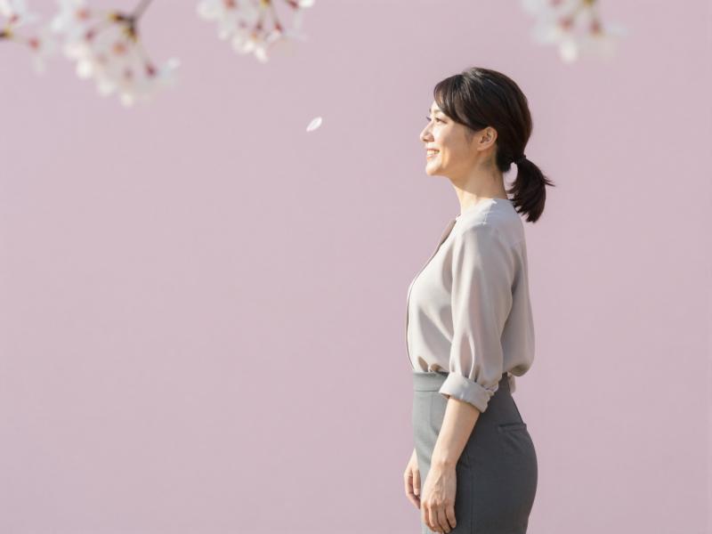 求人: 桜と私の上品さ