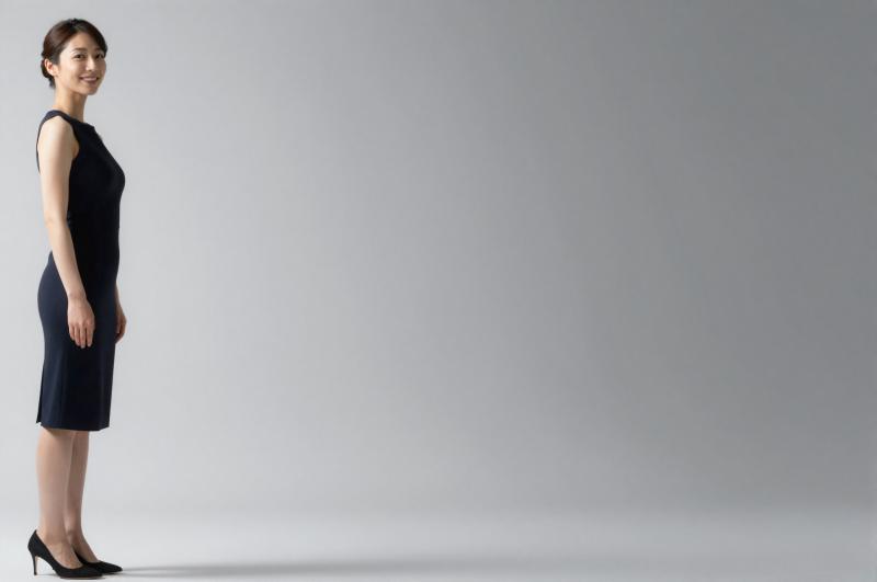 求人バナー素材: ボケと優雅な女性