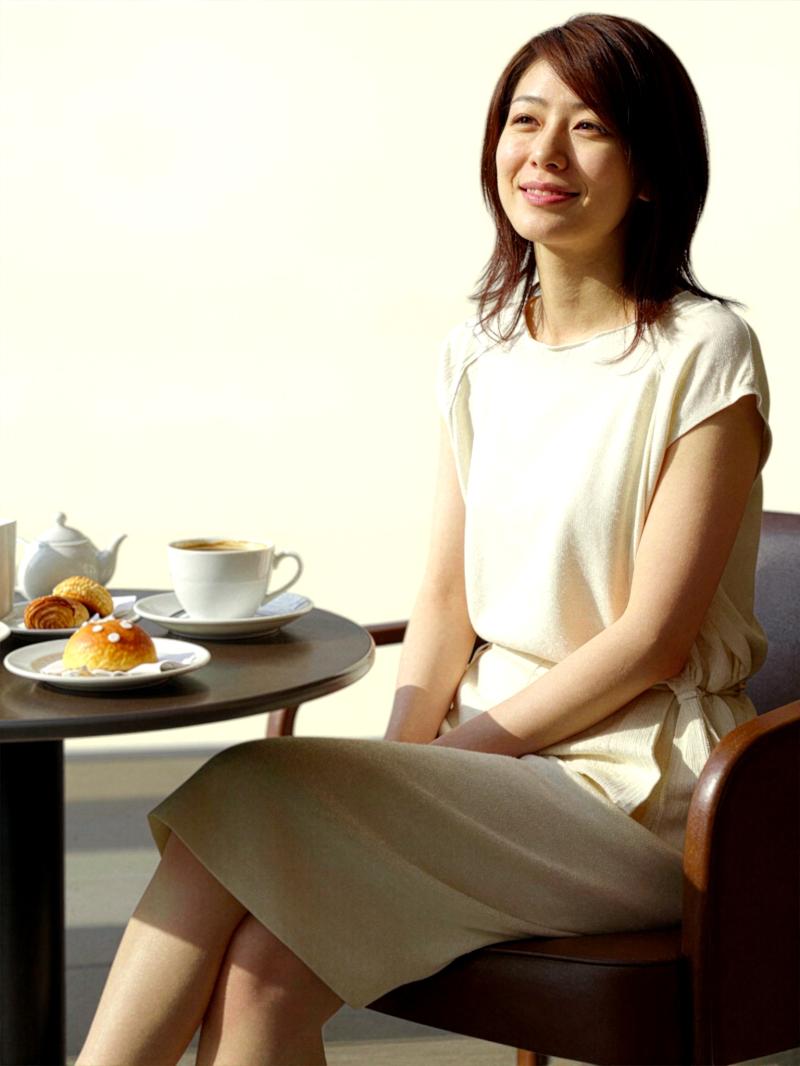 穏やかな休日のカフェライフスタイル素材