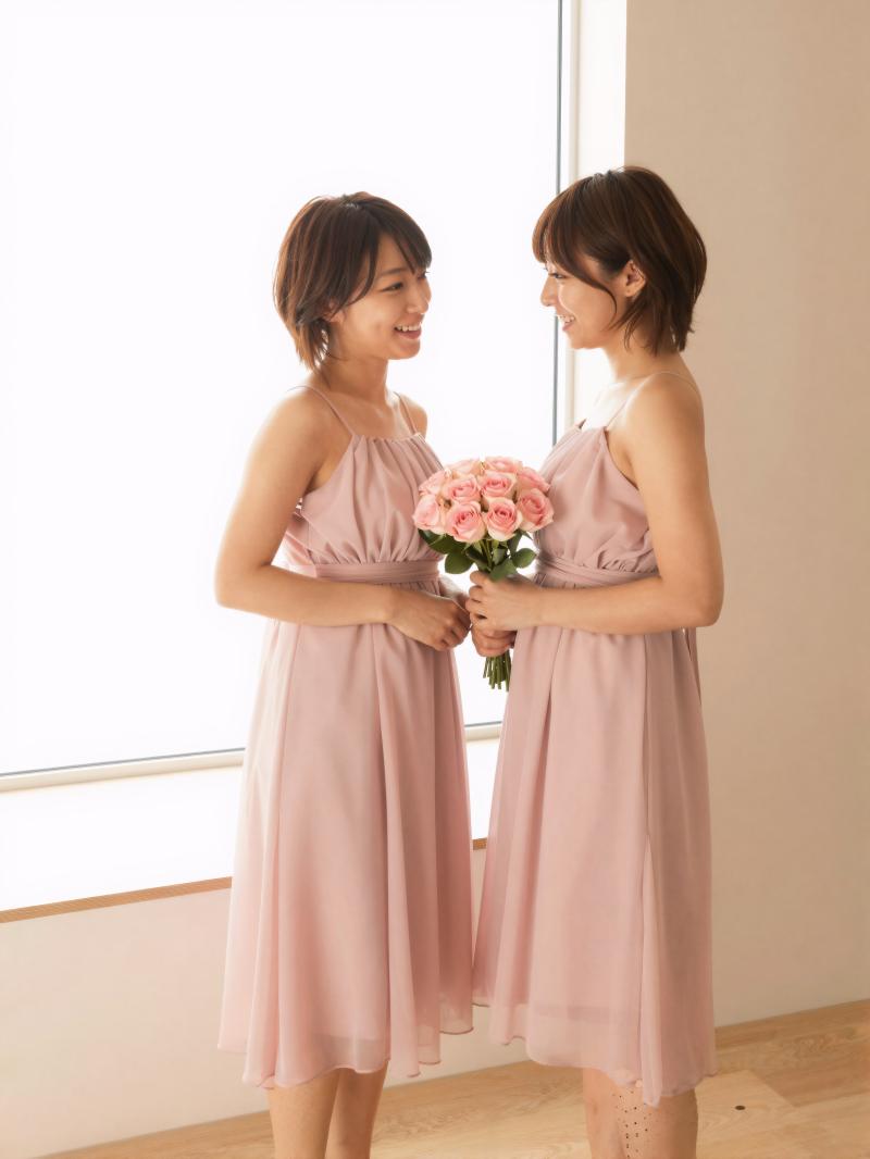 ブライズメイドの準備風景