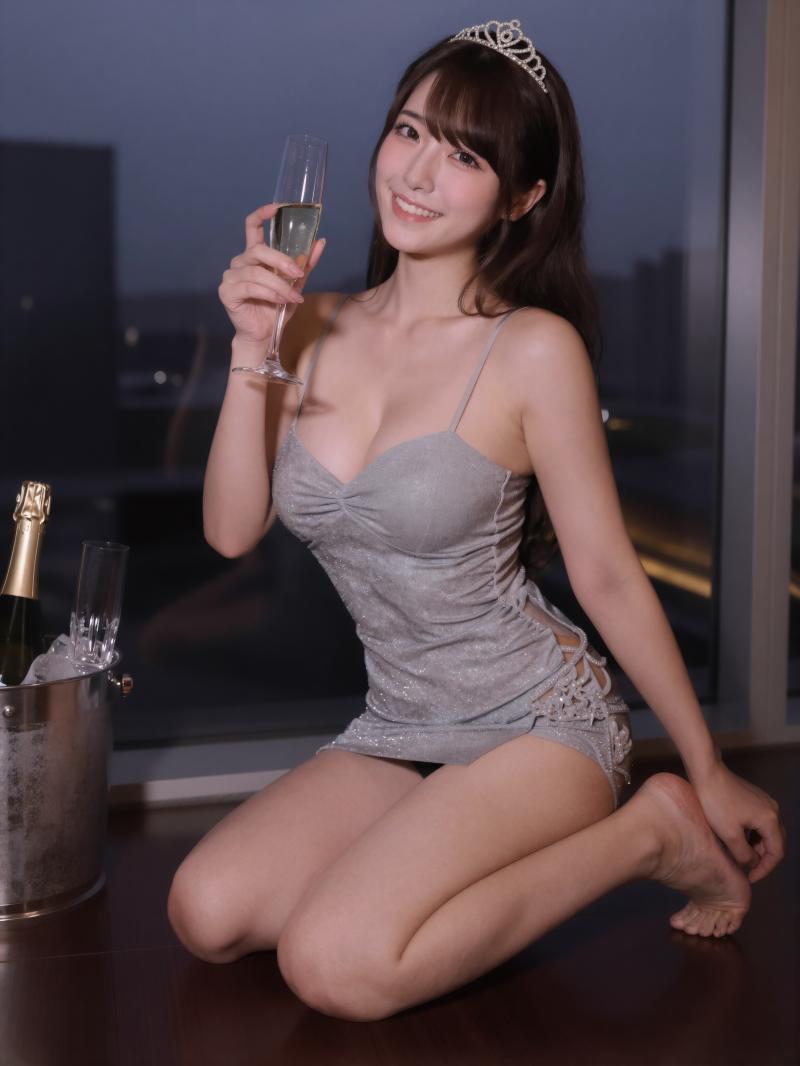 キャバクラ・クラブで撮影された女性のポートレート