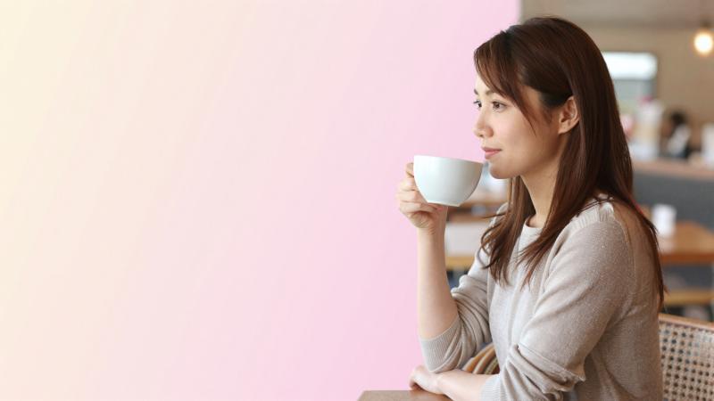 至福のカフェ時間 ライフスタイル素材