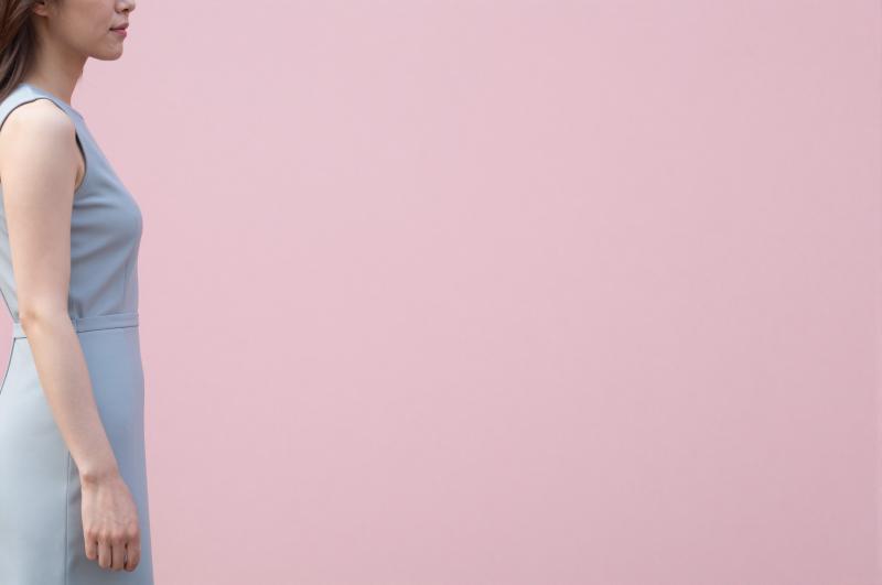 求人バナー素材：輝くピンク青とモダン