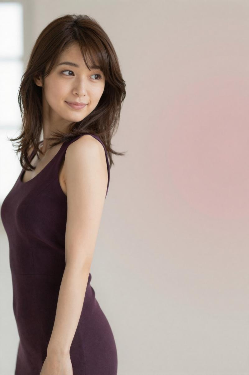 求人バナー素材: 華やかな紫ピンク空間