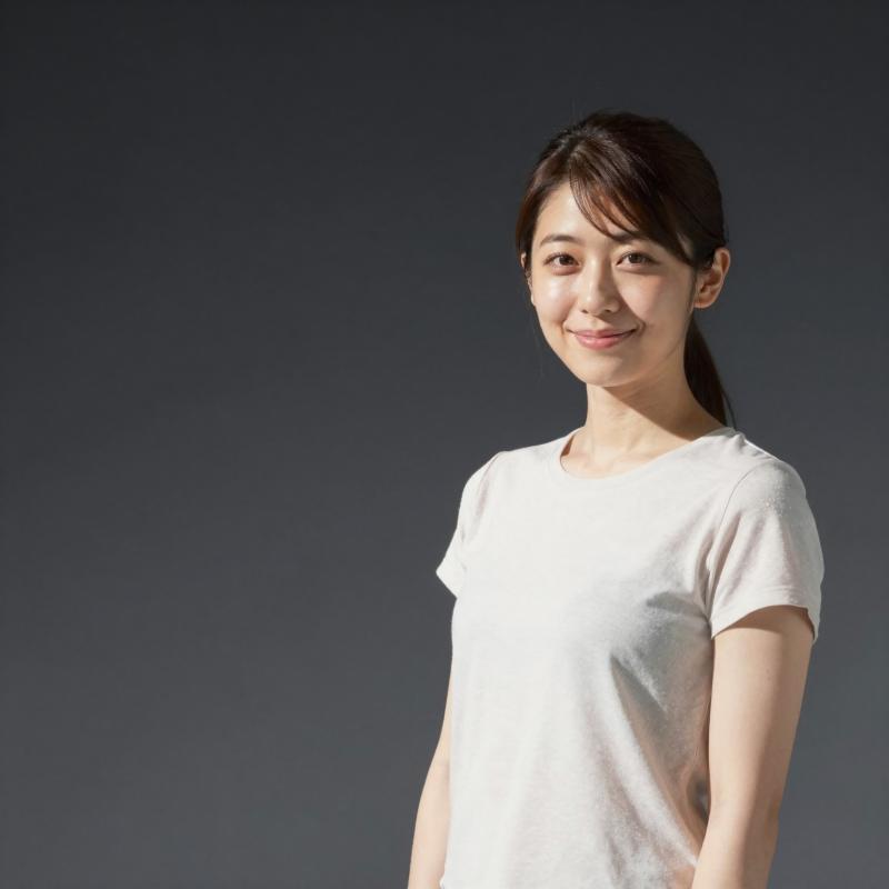 求人バナー素材: 優しい笑顔とボケ