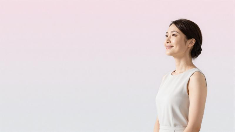 求人バナー素材: 希望に満ちたピンク