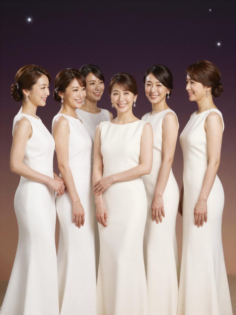 キャバクラ求人：白いドレスの饗宴