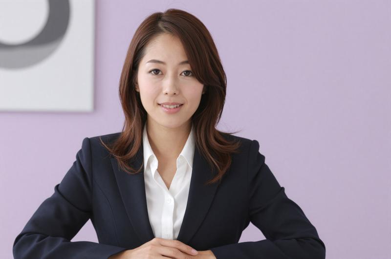 オンライン会議中のビジネス女性