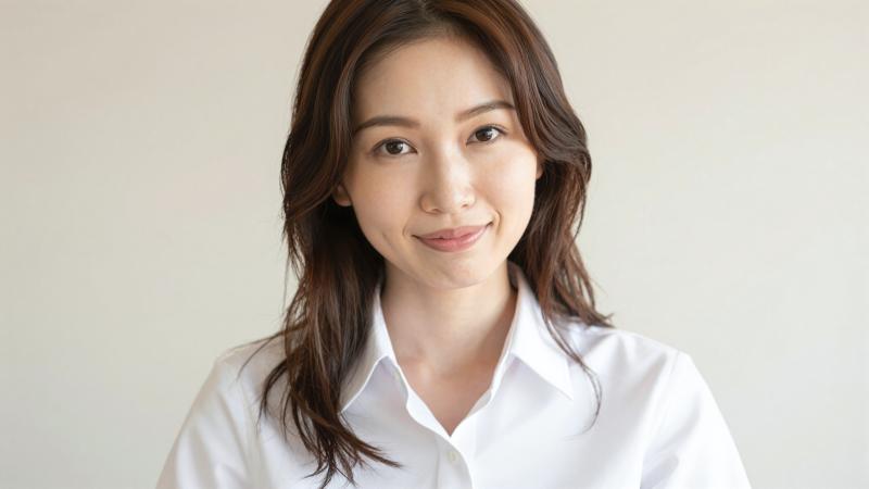 自宅でウェブ会議に参加する女性