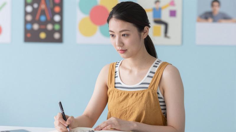 アイデアをスケッチするデザイナー