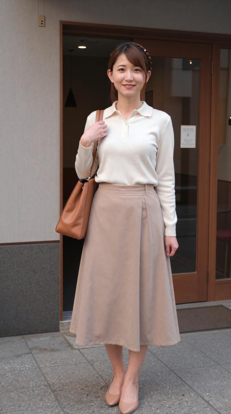 カフェで撮影された女性のポートレート