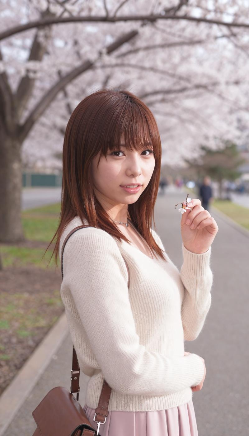 黒セーター姿の魅力的な女性