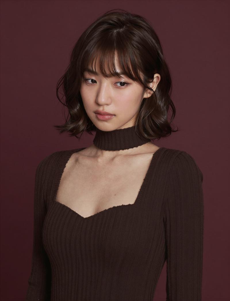 黒レース姿の魅力的な女性