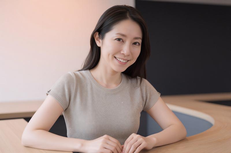 笑顔のビジネスウーマンのポートレート写真