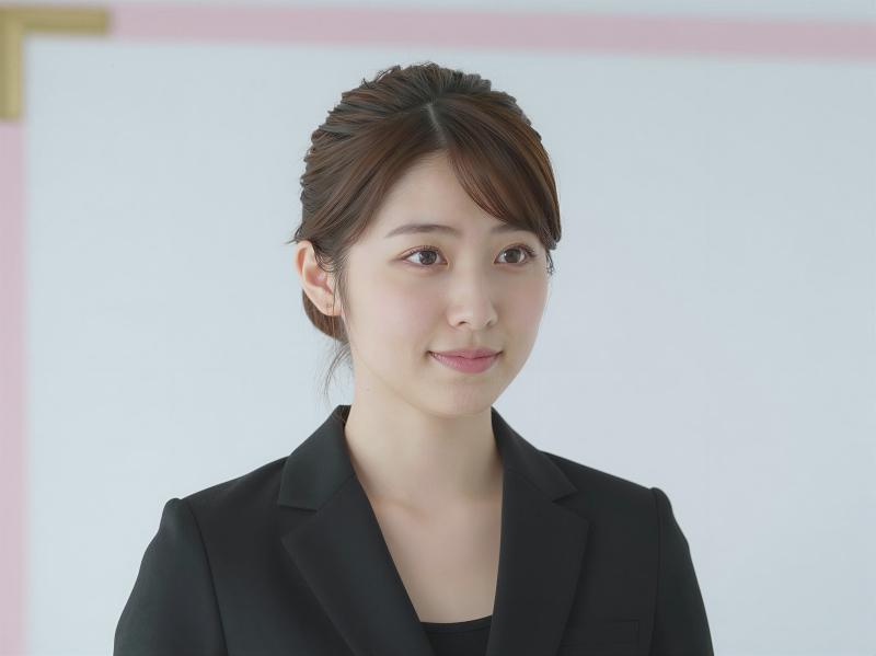 ビジネススーツを着た若手女性のポートレート写真