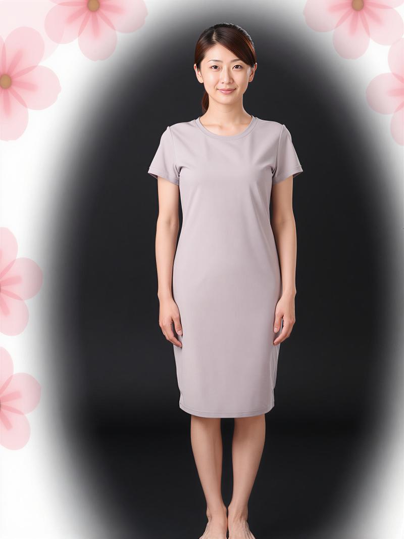 シンプルで上品な女性ポートレート