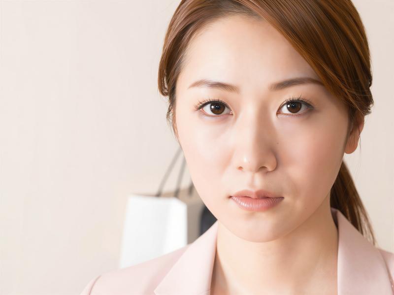 ビジネススーツを着た女性ポートレートの写真素材