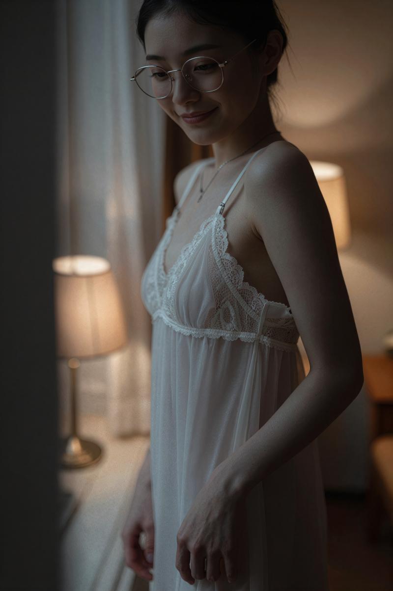 柔らかな光に包まれた女性のポートレート