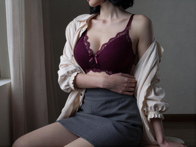 横から見た写実的な写真。